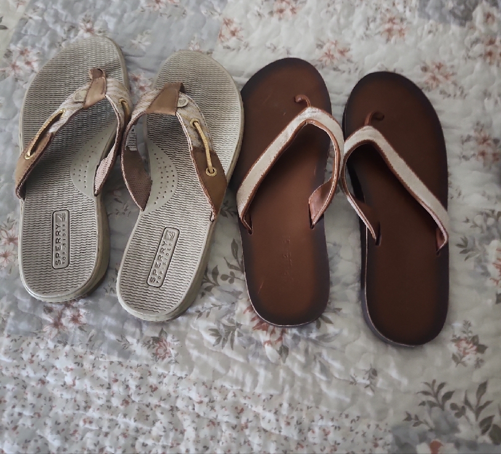 Sperry Brown and Tan Sandals Casual Comfort